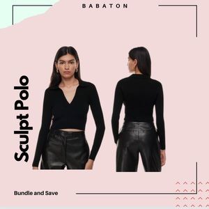 Babaton
Sculpt Knit Polo Longsleeve